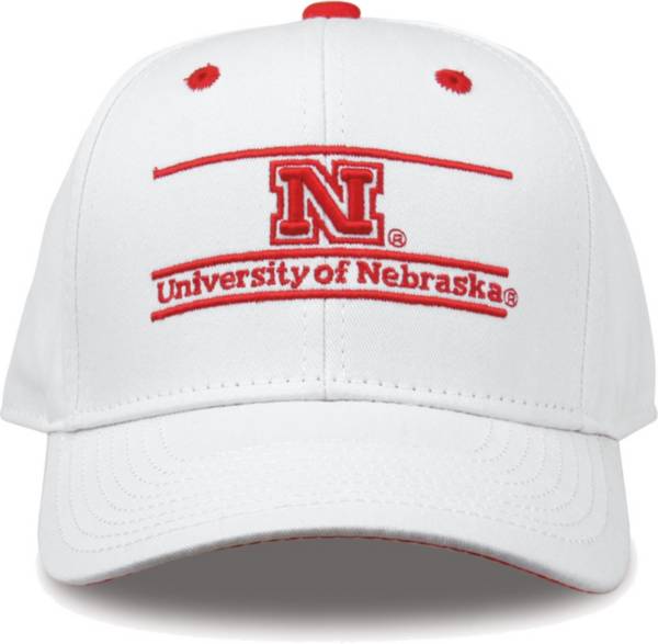 The Game Men's Nebraska Cornhuskers White Bar Adjustable Hat product image