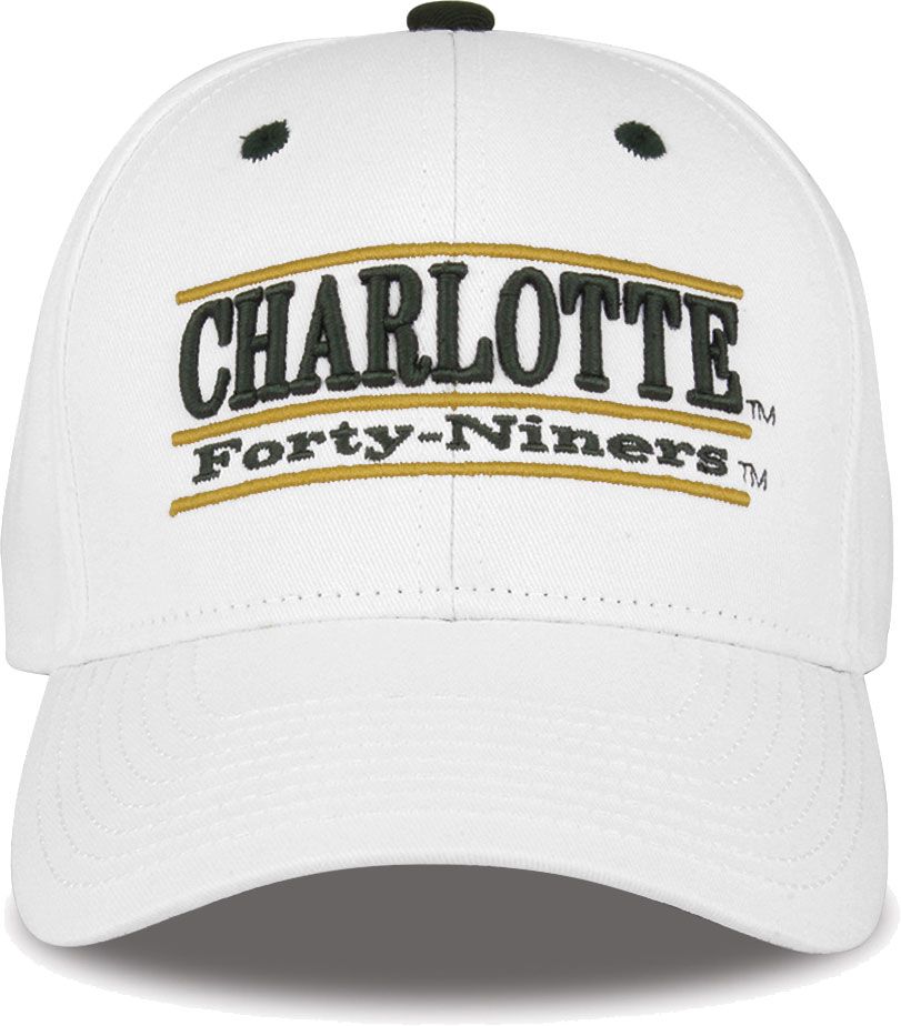 The Game Men's Charlotte 49ers White Bar Adjustable Hat product image