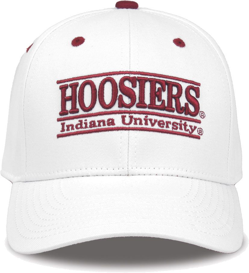 The Game Men's Indiana Hoosiers White Bar Adjustable Hat