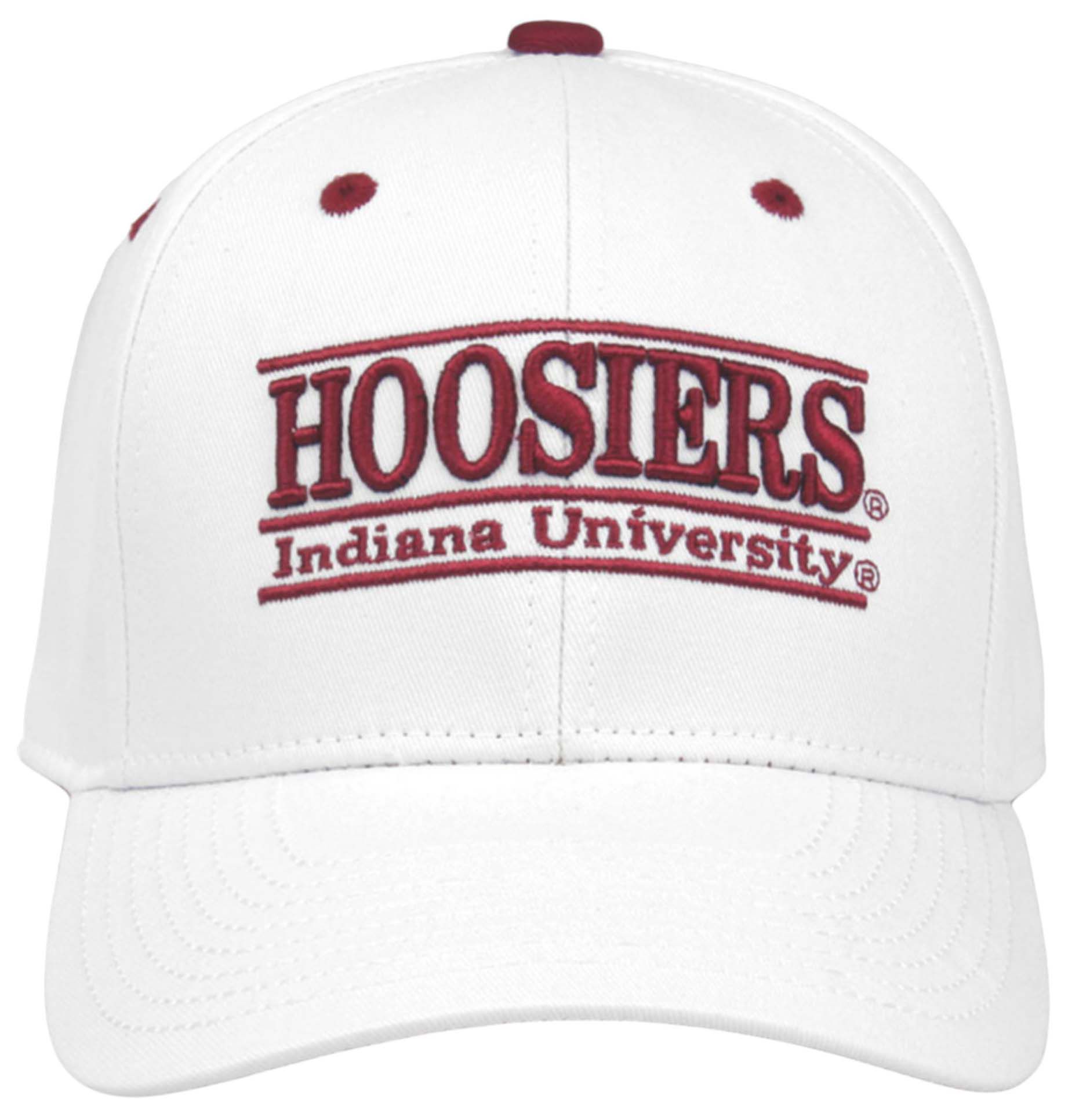 The Game Men's Indiana Hoosiers White Bar Adjustable Hat product image
