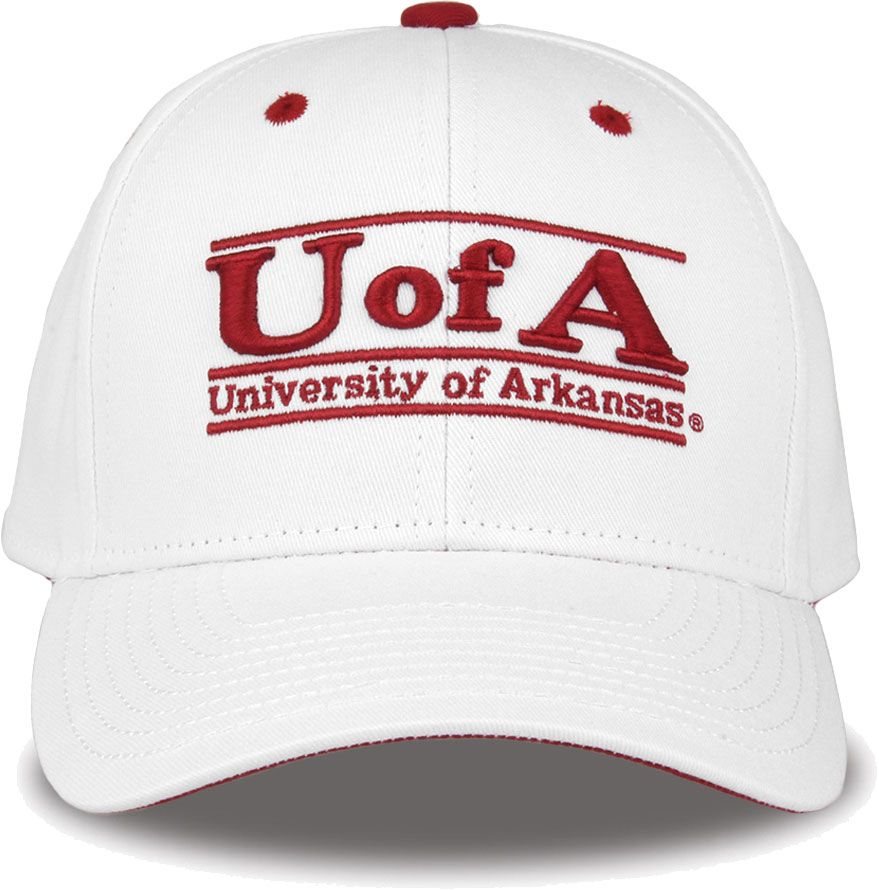 The Game Men's Arkansas Razorbacks White Bar Adjustable Hat product image