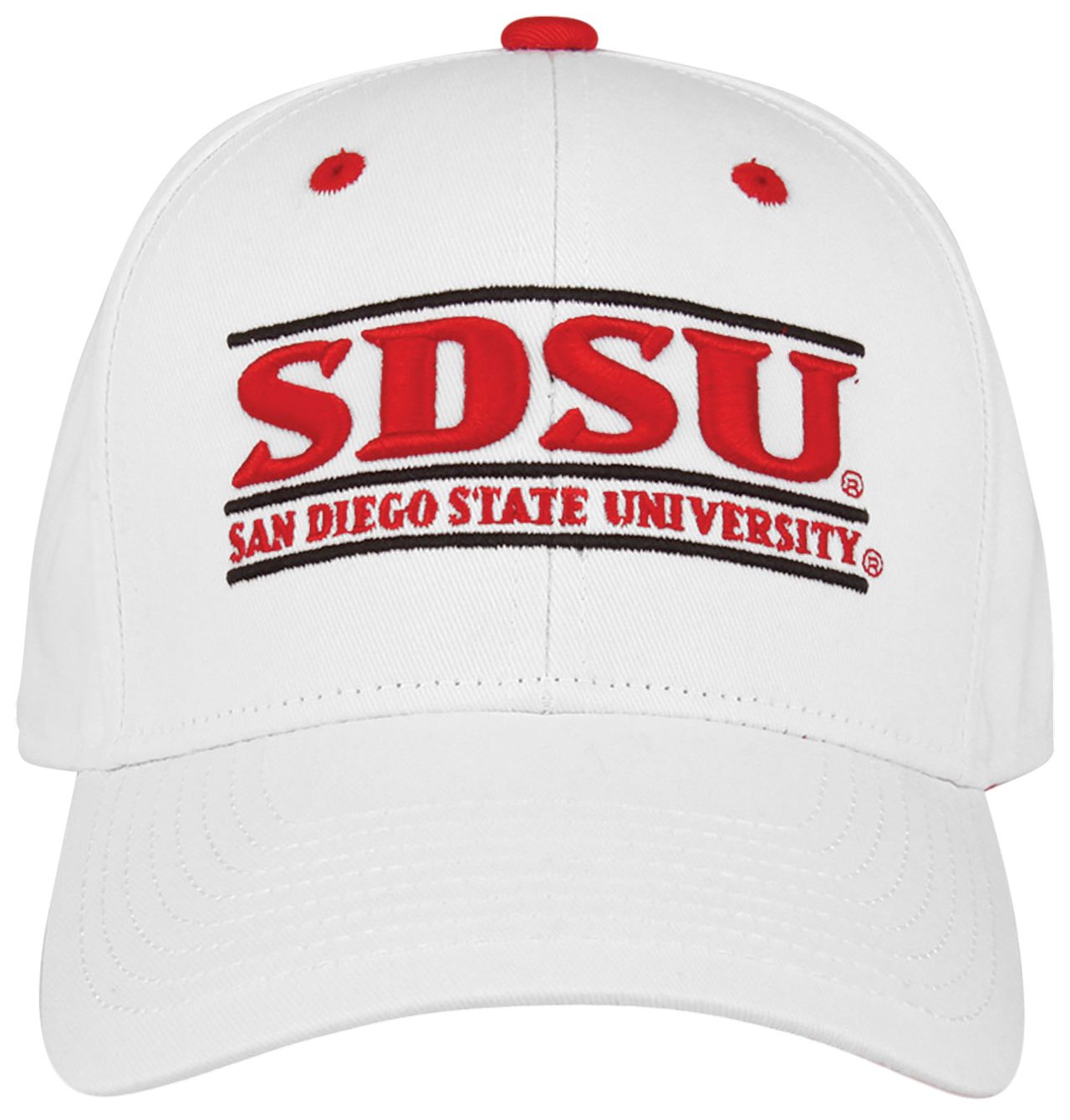 The Game Men's San Diego State Aztecs White Bar Adjustable Hat product image