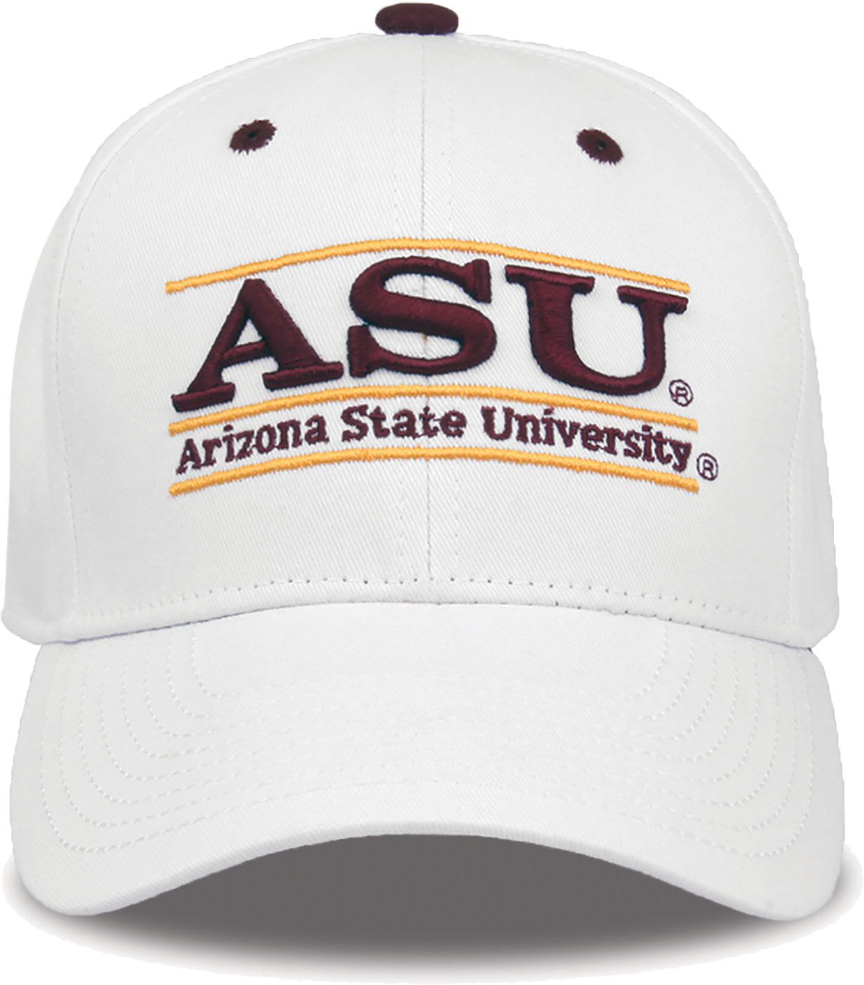 The Game Men's Arizona State Sun Devils White Bar Adjustable Hat product image