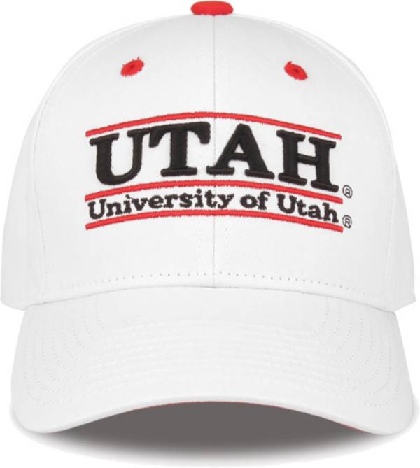 The Game Men's Utah Utes White Bar Adjustable Hat product image