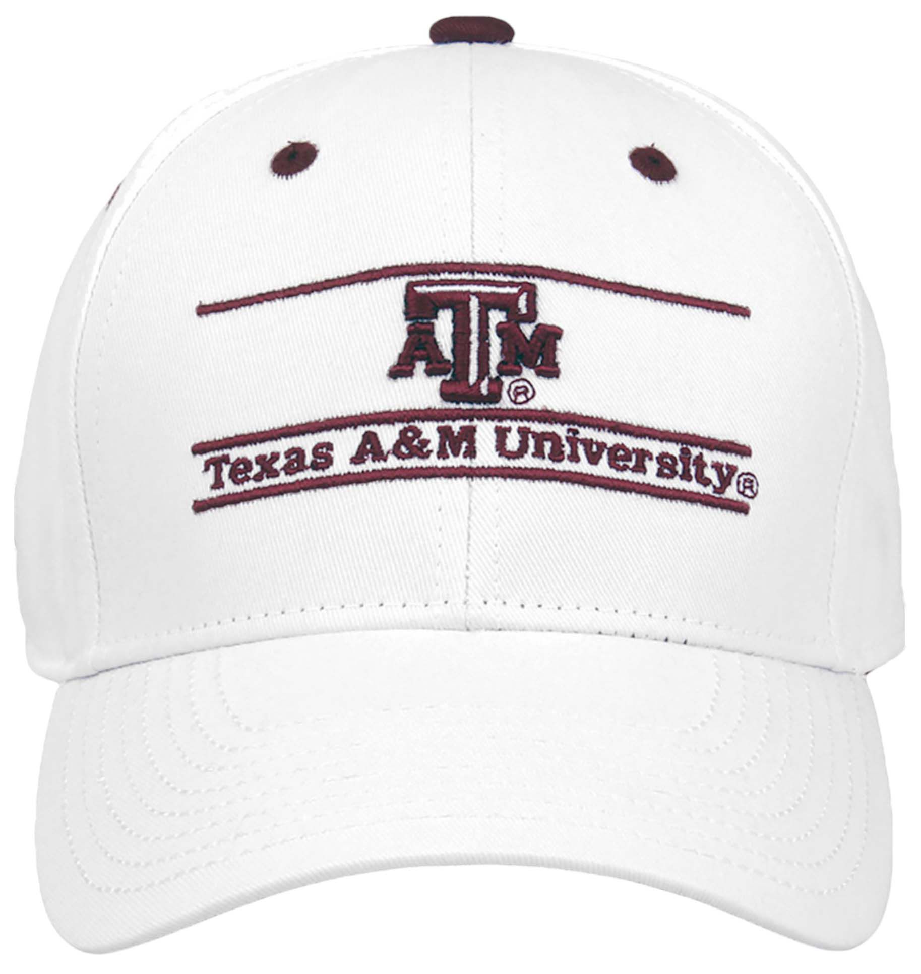 The Game Men's Texas A&M Aggies White Bar Adjustable Hat product image