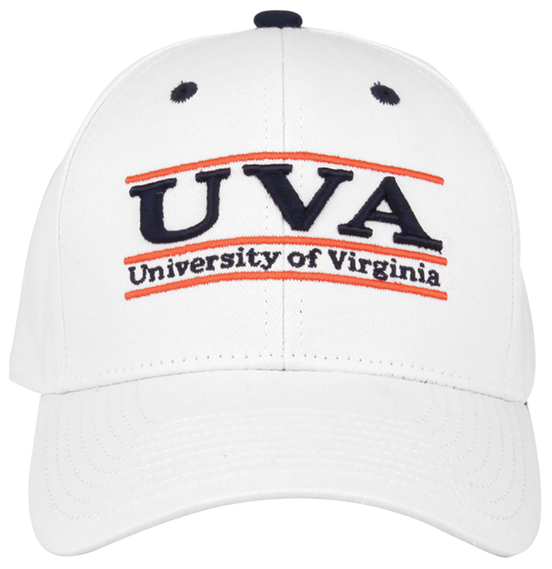 The Game Men's Virginia Cavaliers White Bar Adjustable Hat product image