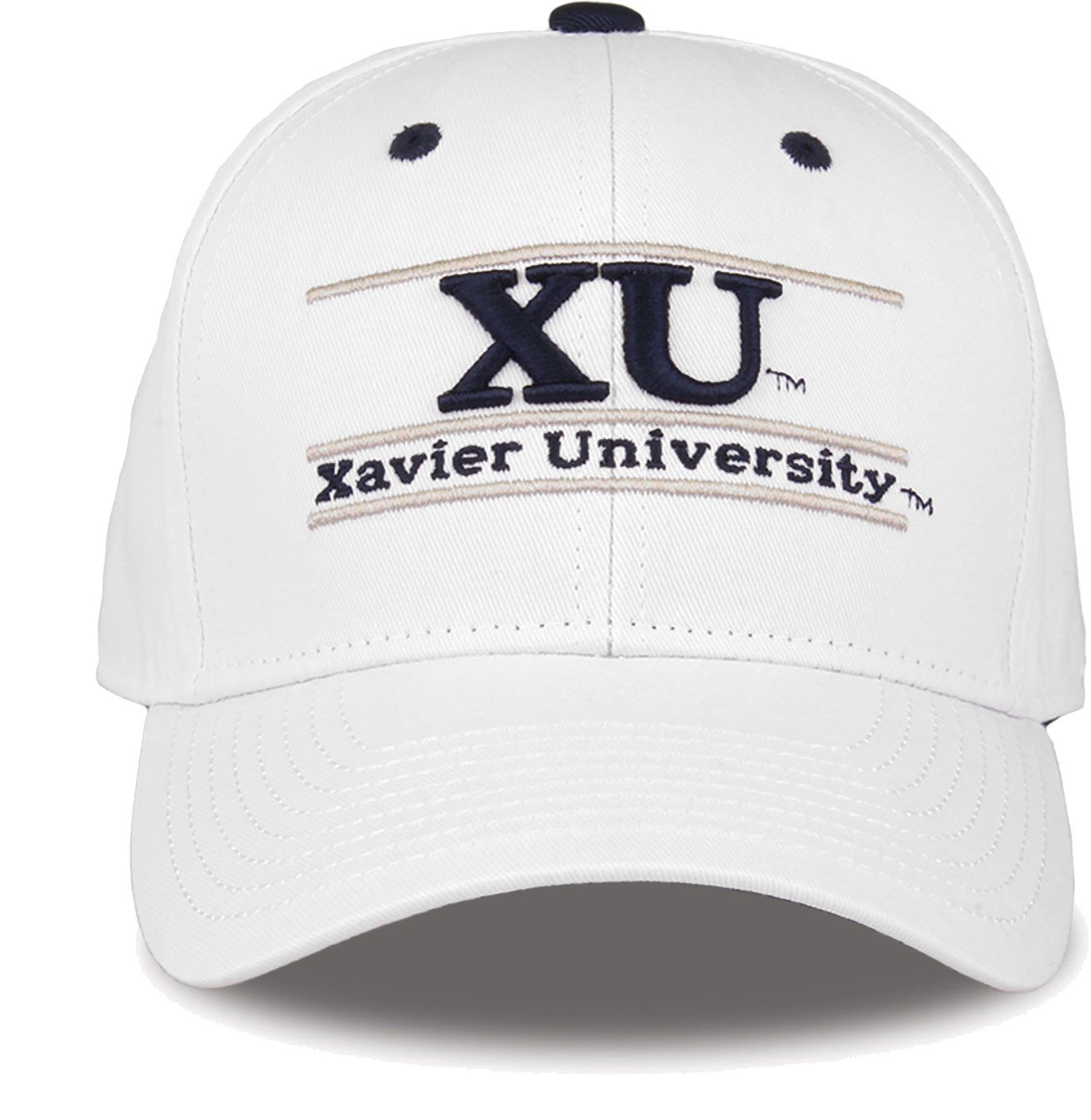 The Game Men's Xavier Musketeers White Bar Adjustable Hat