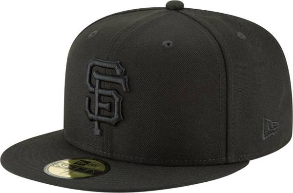 New Era Men's San Francisco Giants Black Basic 59Fifty Fitted Hat