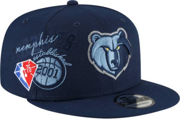 New Era Men's Memphis Grizzlies Navy 9Fifty Adjustable Snapback Hat