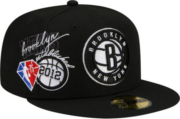 New Era Adult Brooklyn Nets Black 59Fifty Fitted Hat
