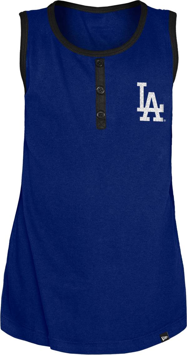 New Era Youth Girls' Los Angeles Dodgers Blue Giltter Tank Top product image