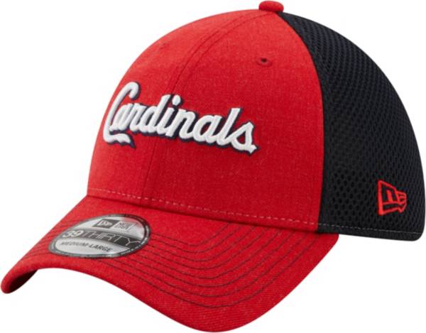 New Era Men's St. Louis Cardinals Red 39Thirty Heathered Stretch Fit Hat