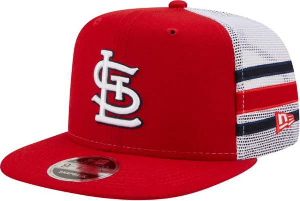 New Era Men's St. Louis Cardinals 9Fifty Red Stripe Adjustable Hat