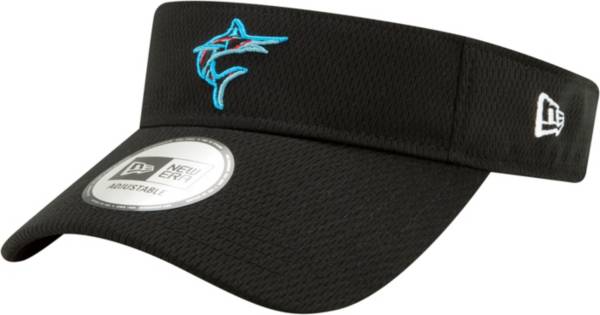 New Era Men's Miami Marlins Black Batting Practice Visor