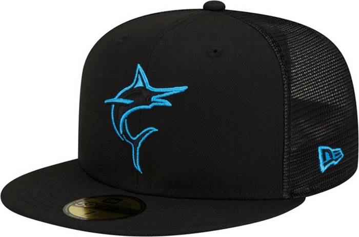 New Era Men's Miami Marlins Batting Practice Black 59Fifty Fitted