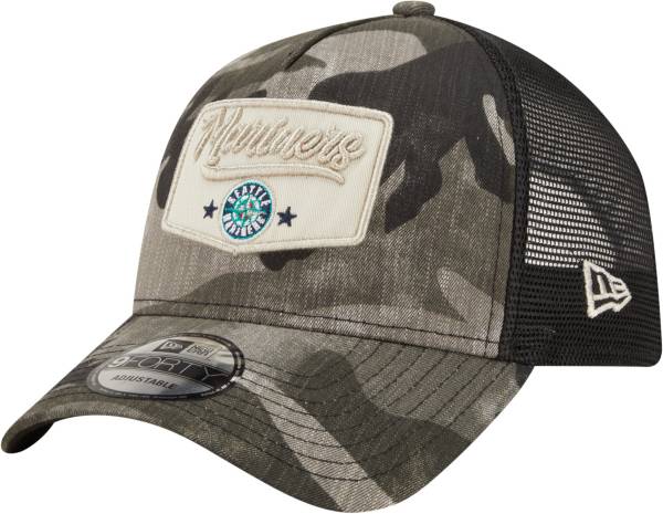 New Era Men's Seattle Mariners Camo Patch 9Forty Adjustable Hat