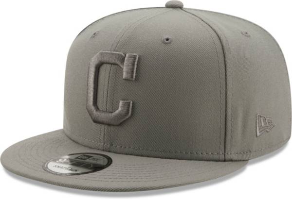 New Era Men's Cleveland Indians Grey 9Fifty Color Pack Adjustable Hat