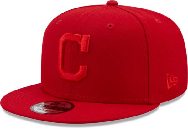 New Era Men's Cleveland Indians Red 9Fifty Color Pack Adjustable Hat