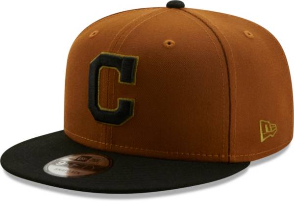 New Era Men's Cleveland Indians Tan Color Pack 9Fifty Adjustable Snapback Hat