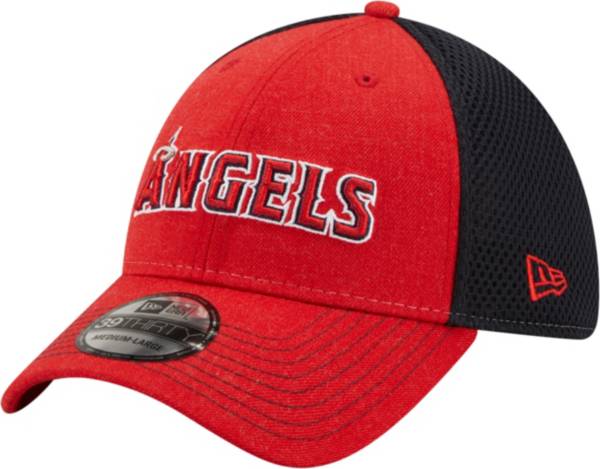 New Era Men's Los Angeles Angels Red 39Thirty Heathered Stretch Fit Hat