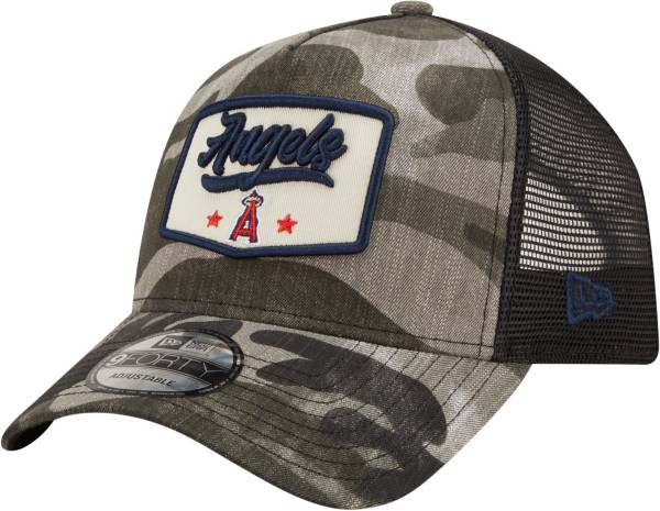 New Era Men's Los Angeles Angels Camo Patch 9Forty Adjustable Hat