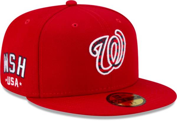 New Era Men's Washington Nationals Red 4th of July 59Fifty Fitted Hat