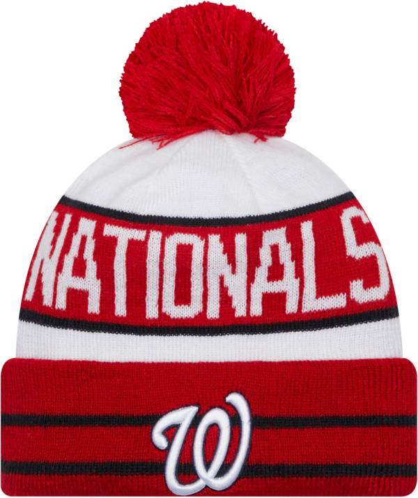 New Era Men's Washington Nationals Red Fan Favorite Knit Hat