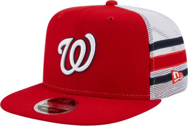 New Era Men's Washington Nationals 9Fifty Red Stripe Adjustable Hat