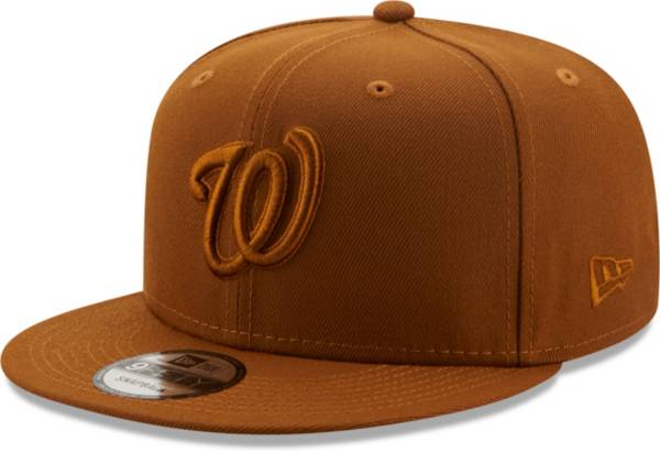 New Era Men's Washington Nationals Tan 9Fifty Color Pack Adjustable Hat