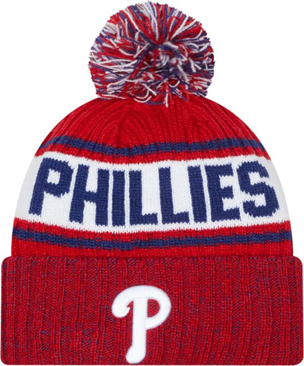 New Era Men's Philadelphia Phillies Red Marl Knit Beanie