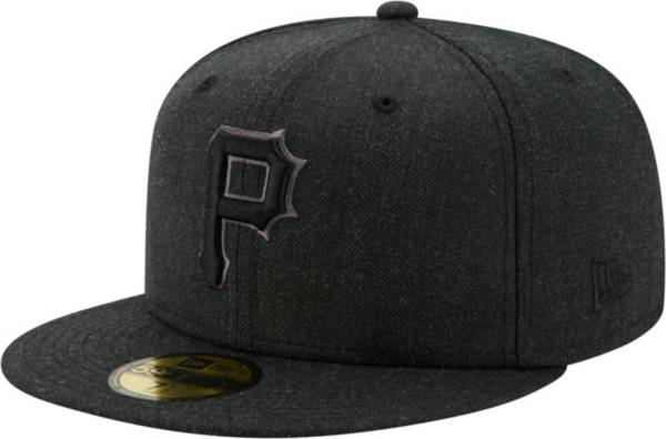 New Era Men's Pittsburgh Pirates 59Fifty Black Heather Classic Fitted Hat