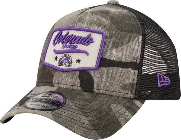 New Era Men's Colorado Rockies Camo Patch 9Forty Adjustable Hat