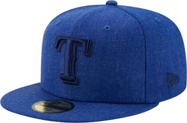 New Era Men's Texas Rangers 59Fifty Blue Heather Classic Fitted Hat