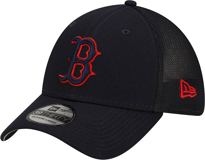 New Era Men's Boston Red Sox Batting Practice Black 39Thirty Stretch Fit  Hat