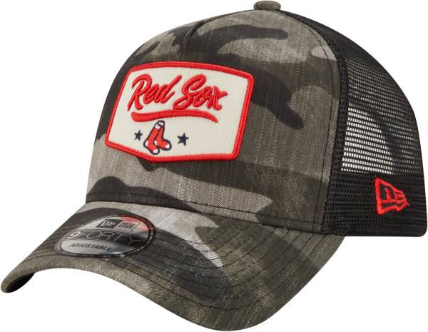 New Era Men's Boston Red Sox Camo Patch 9Forty Adjustable Hat