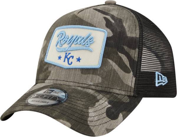 New Era Men's Kansas City Royals Camo Patch 9Forty Adjustable Hat
