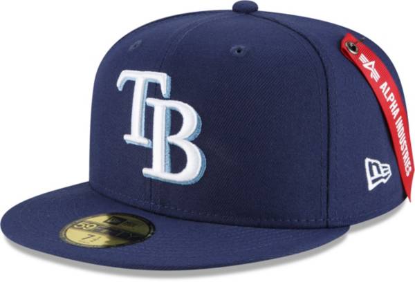 Tampa Bay Rays New Era Flamingo 59FIFTY Fitted Hat - White/Blue