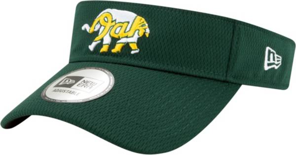 New Era Men's Oakland Athletics Batting Practice Green Visor