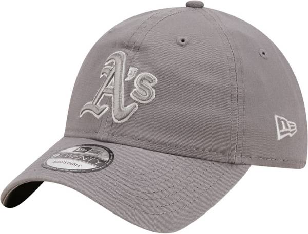 New Era Men's Oakland Athletics Grey Core Classic 9Twenty Adjustable Hat