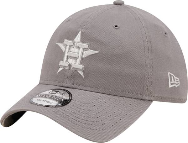 New Era Men's Houston Astros Grey Core Classic 9Twenty Adjustable Hat