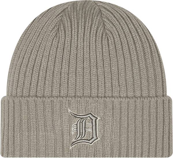 New Era Men's Detroit Tigers Grey Core Classic Knit Hat