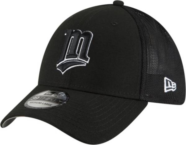 New Era Men's Minnesota Twins Black 39Thirty Stretch Fit Hat product image