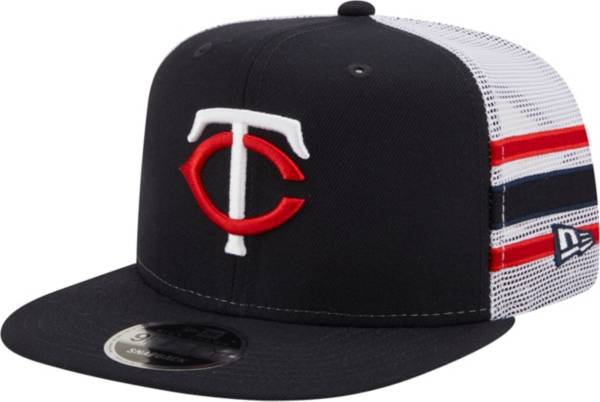 New Era Men's Minnesota Twins 9Fifty Navy Stripe Adjustable Hat