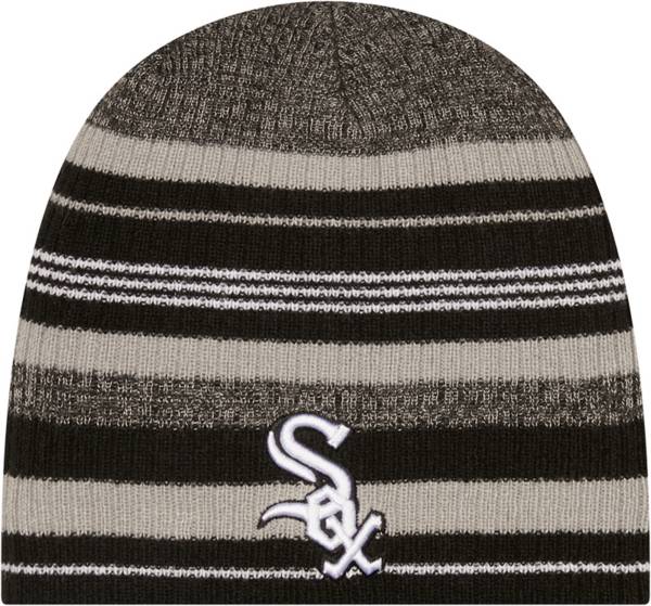 New Era Men's Chicago White Sox Black Striped Knit Beanie product image