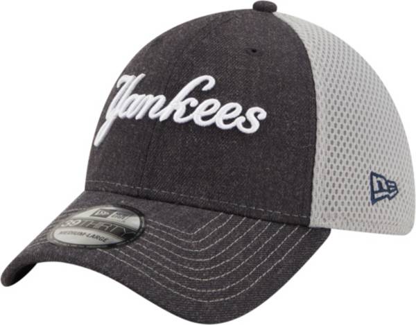 New Era Men's New York Yankees Navy 39Thirty Heathered Stretch Fit Hat