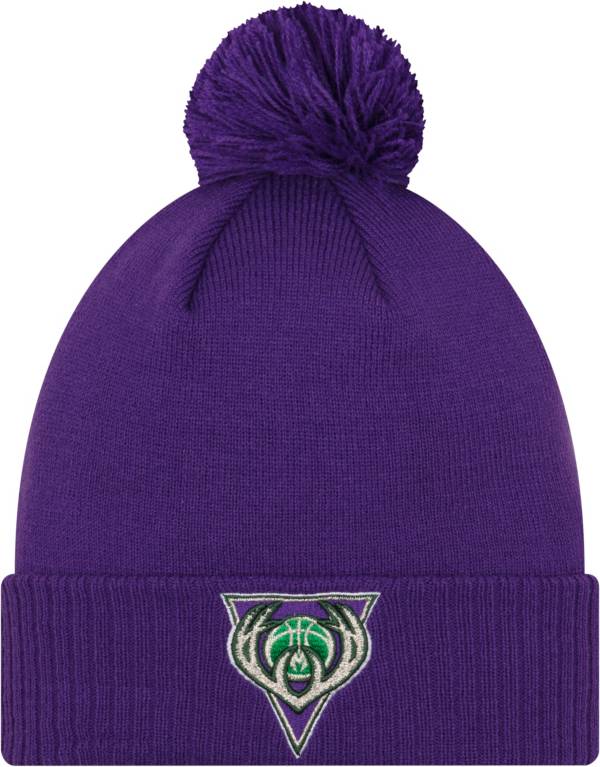 New Era Men's 2021-22 City Edition Milwaukee Bucks Purple Knit Hat product image