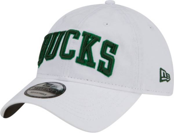 New Era Men's 2021-22 City Edition Milwaukee Bucks White 9Twenty Adjustable Hat