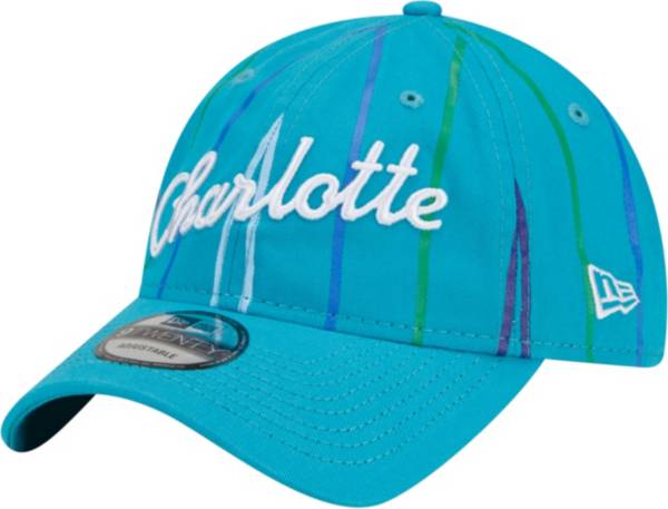 New Era Men's 2021-22 City Edition Charlotte Hornets Turquoise 9Twenty Adjustable Hat