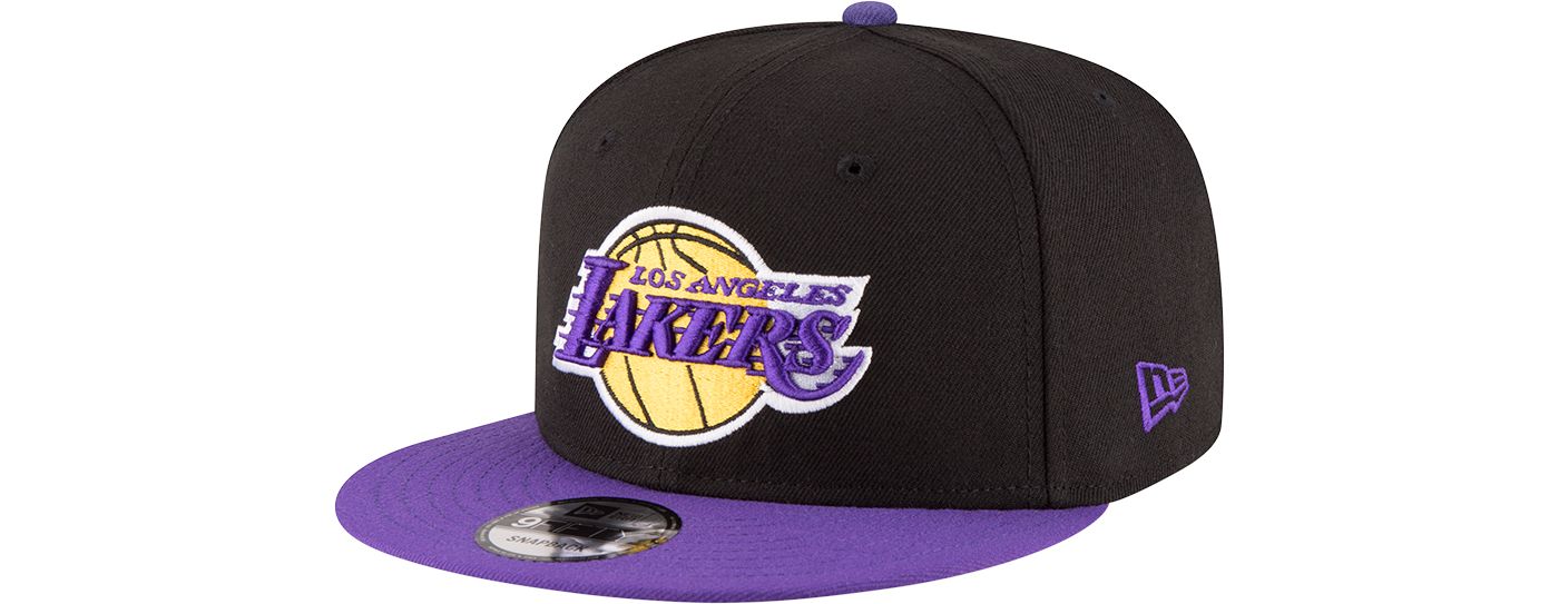 New Era Men s Los Angeles Lakers Black 9Fifty Adjustable Hat Dick s Sporting Goods