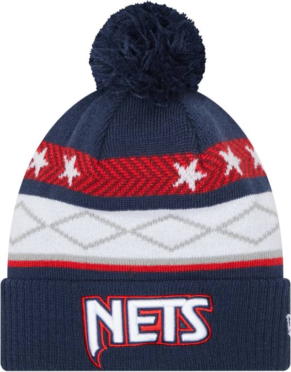 New Era Men's 2021-22 City Edition Brooklyn Nets Navy Knit Hat product image